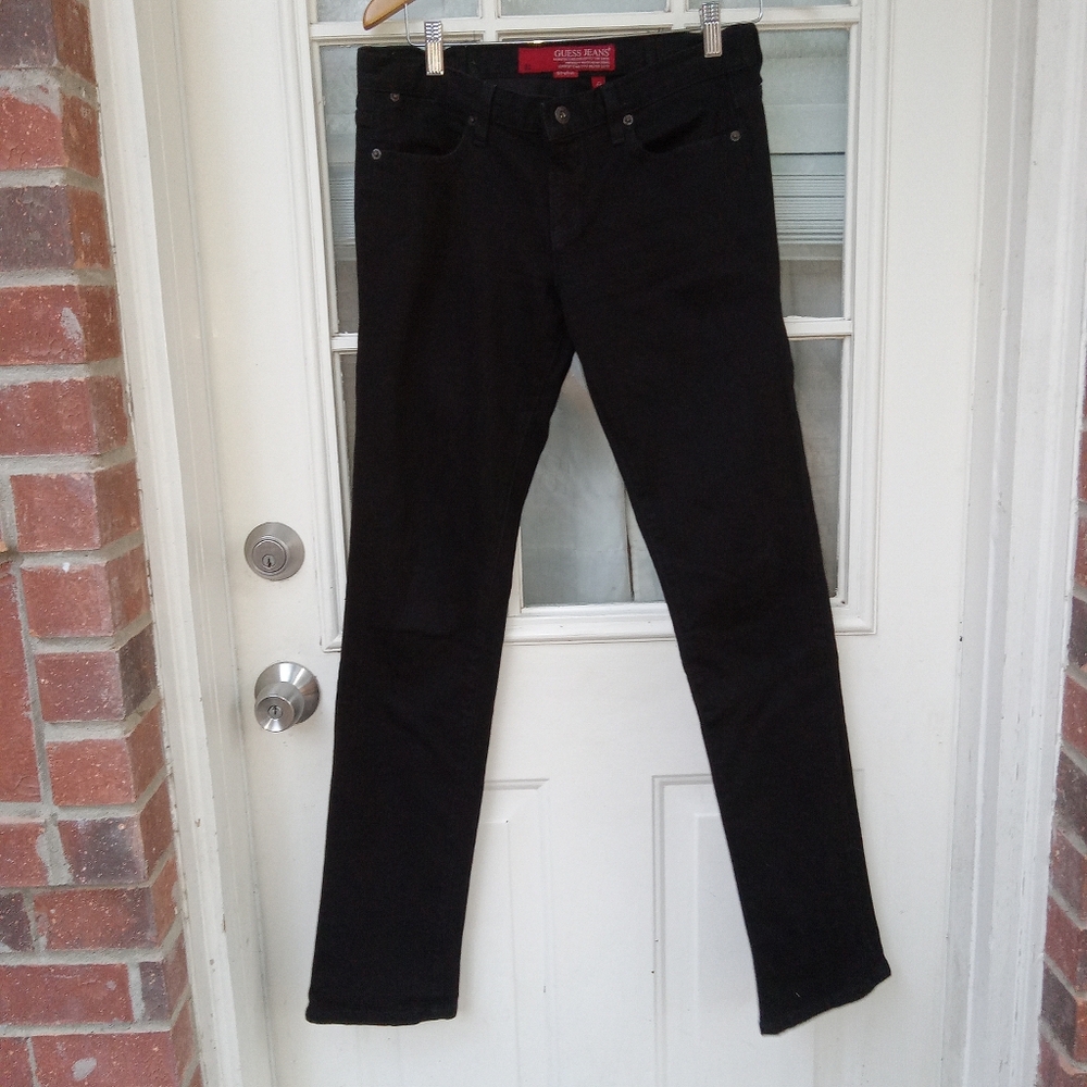 Guess Starlet skinny black jeans sz 30